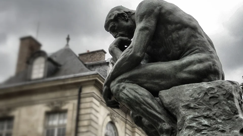 The Thinker Rodin Paris Sculpture Museum Bronze Thinking