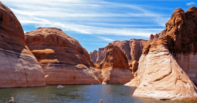 Rings around Lake Powell in 2017 evince the drought that has settled on the American West. Stevenson’s study suggests it will remain with us for the rest of the century, if not longer. CREDIT: Public Domain