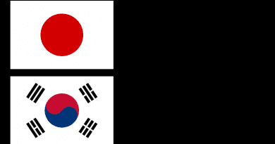 flags japan south korea