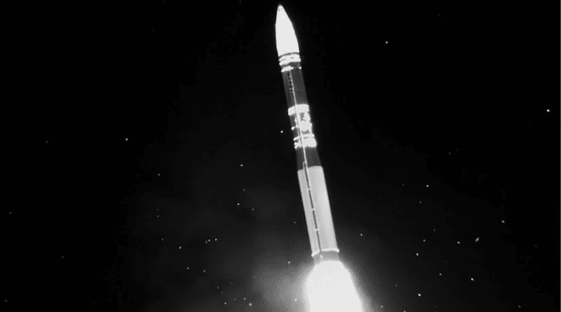 An Air Force Global Strike Command unarmed Minuteman III intercontinental ballistic missile launches during an operational test at Vandenberg Space Force Base, Calif., Sept. 2, 2020. Photo Credit: Air Force photo