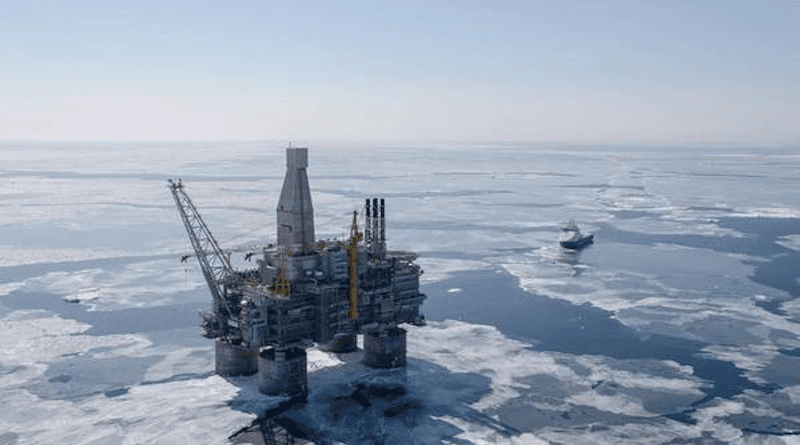 Oil platform in Sakhalin-1. Photo Credit: Sakhalin-1