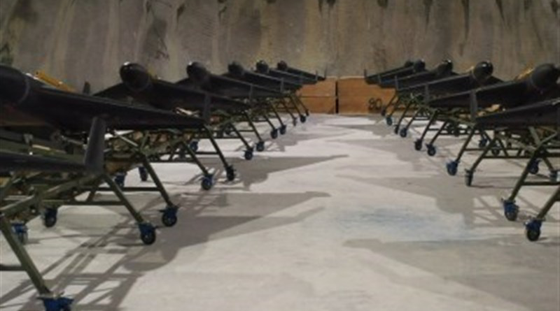 Iranian drones in underground military base. Photo Credit: Tasnim News Agency