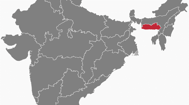 Location of Meghalaya in India. Credit: Wikipedia Commons