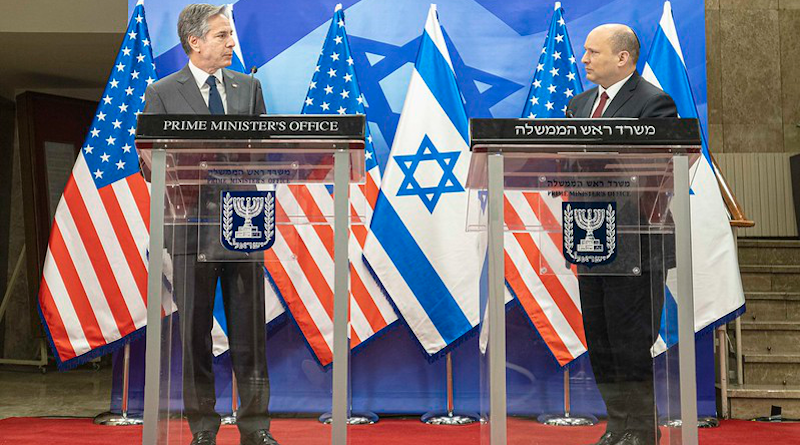 Secretary of State Antony J. Blinken meets with Israeli Prime Minister Naftali Bennett. [State Department photo by Freddie Everett/ Public Domain]