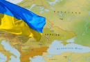 russia ukraine flag map europe