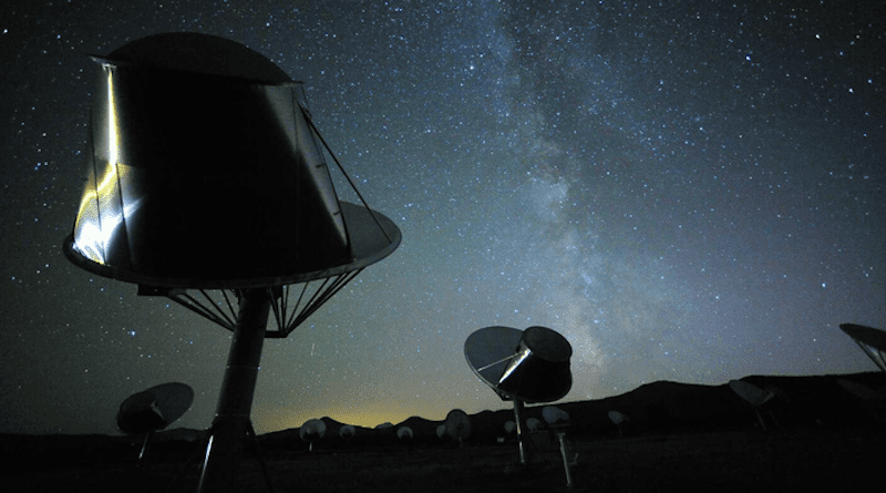 One of the three CHIME outriggers will be built at the Hat Creek Radio Observatory, California, home of the SETI Institute’s Allen Telescope Array (pictured). Photo credit: SETI Institute.One of the three CHIME outriggers will be built at the Hat Creek Radio Observatory, California, home of the SETI Institute’s Allen Telescope Array (pictured). Photo credit: SETI Institute.