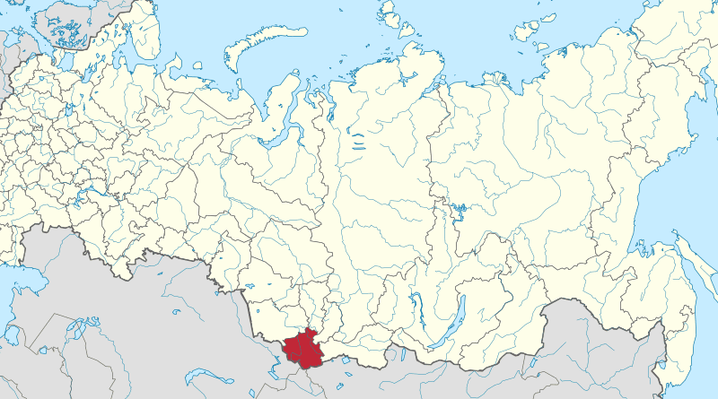 Location of Altai Republic in Russia. Credit: Wikipedia Commons