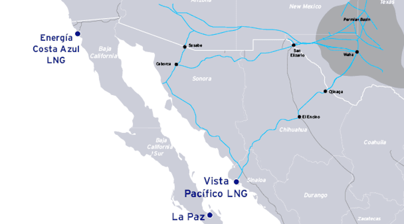 Location of Vista Pacífico LNG project. Credit: Sempra