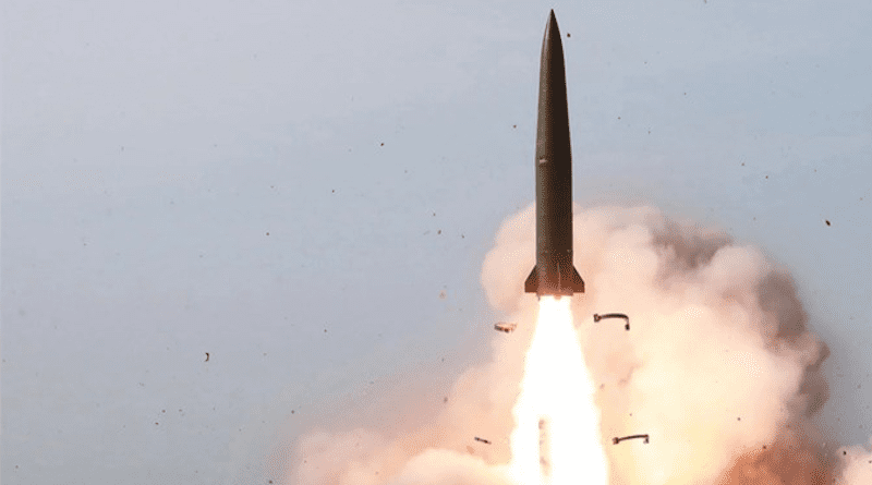 North Korea fires missile. Photo Credit: Tasnim News Agency
