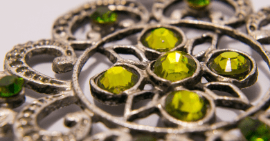 Emerald Stone Earring Green Nature Rock Jewelry