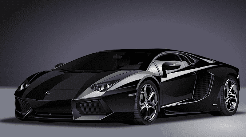 Car Lamborghini Realistic Sports Black Automobile