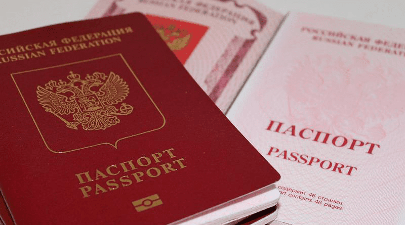 Russia Passport Document Foreign Passport Russian