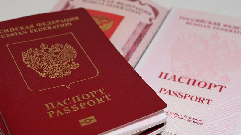 Russia Passport Document Foreign Passport Russian