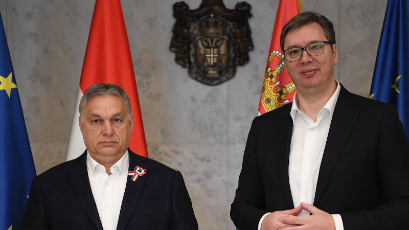 File photo of Hungary's Prime Minister Viktor Orbán with Serbia's President Aleksandar Vucic. Photo Credit: Serbia President's Office