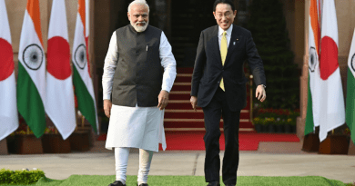 India's Prime Minister Narendra Modi with Japan's Prime Minister Kishida Fumio. Photo Credit: India PM Office