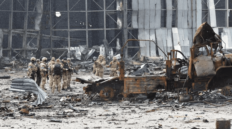 Aftermath of Russian bombing and attacks in Gostomel, in the Kyiv region of Ukraine. Photo Credit: Ukraine Ministry of Defense
