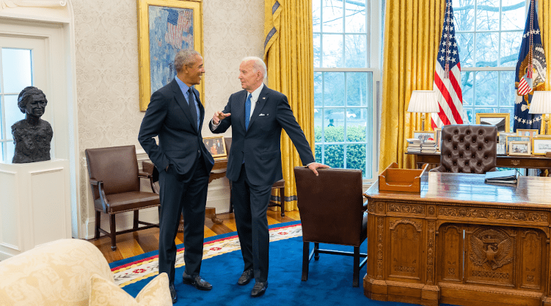 Former US President Barack Obama with US President Joe Biden. Photo Credit: The White House