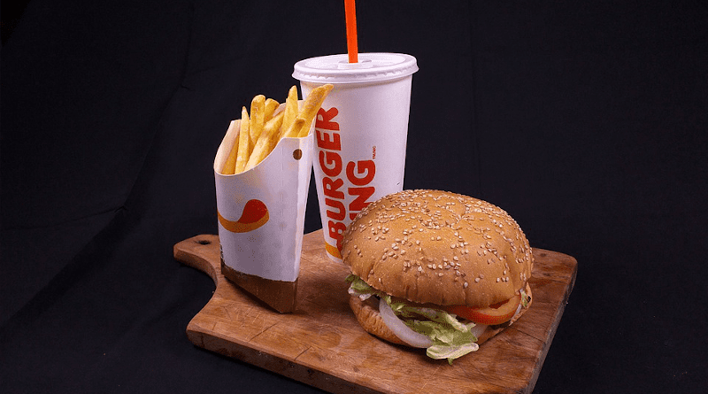 burger king hamburger fast food fries