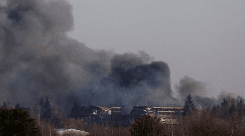 File photo of Russian bombing on Lviv, Ukraine. Photo Credit: Mehr News Agency