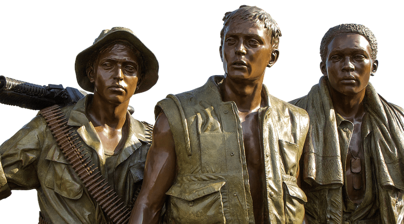 Vietnam Memorial Soldiers Bronze Monument Statue