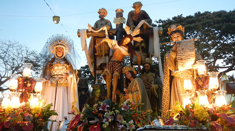 File photo of one of the carrozas of the grand procession in Baliwag, Philippines. Photo Credit: Ramon FVelasquez, Wikipedia Commons