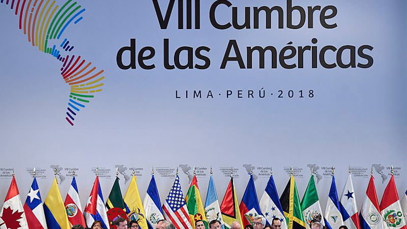 Summit Of The Americas 2018. Photo Credit: Galería del Ministerio de Relaciones Exteriores del Perú, Wikipedia Commons