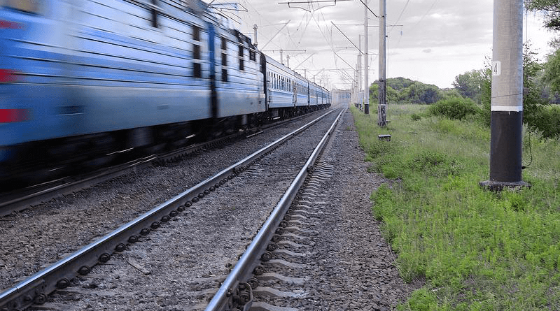 Locomotive Way Train Industry Wagons Landscape Railroad