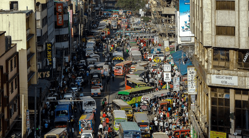 Nairobi Kenya Streets Matatu Urban City Africa