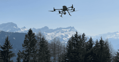 A LiDAR mounted on a drone. CREDIT: EPFL/Topo
