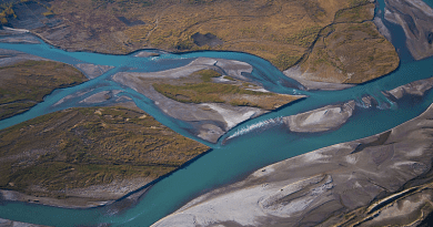 Aerial photo of Kabul River flood-plain east of Kabul, Afghanistan. Photo Credit: philmofresh, Wikipedia Commons