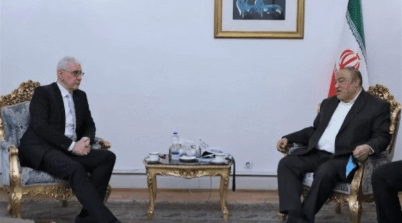 Slovakia’s Deputy Minister of Economy Jan Oravec with Iran's Deputy Foreign Minister for Economic Diplomacy Mehdi Safari. Photo Credit: Tasnim News Agency