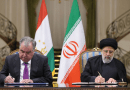 President of the Republic of Tajikistan Emomali Rahmon with Iran's President Ebrahim Raisi. Photo Credit: Tasnim News Agency