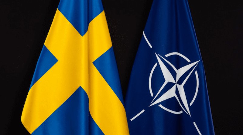 Flags of Sweden and NATO. Photo Credit: NATO