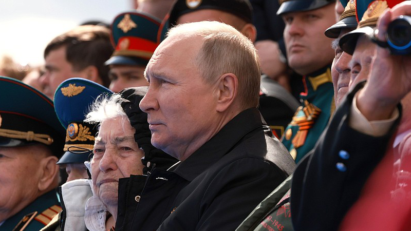 Russian President Vladimir Putin at the military parade to mark the 77th anniversary of Victory in the Great Patriotic War. Photo Credit: Kremlin.ru