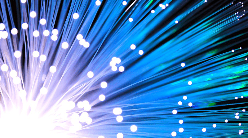 Fiber Optic Cable Blue Network Technology