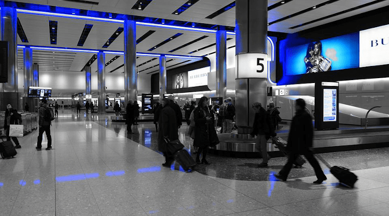 Baggage Hall Heathrow Airport Terminal Terminal 2 United Kingdom England