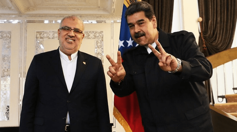 Iranian Oil Minister Javad Owji with President of Venezuela Nicolas Maduro. Photo Credit: Tasnim News Agency