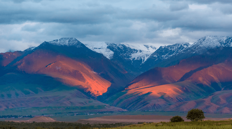 View of the Tian Shan mountains. Studying ancient plague genomes, researchers traced the origins of the Black Death to Central Asia, close to Lake Issyk Kul, in what is now Kyrgyzstan. CREDIT: © Lyazzat Musralina