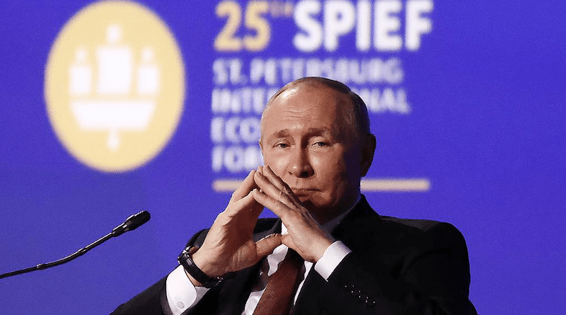 Russia's President Vladimir Putin at SPIEF. (photo supplied)