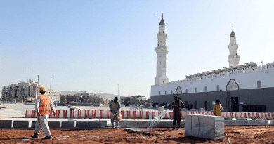 Expansion work has begun at the Quba Mosque in Madinah, Saudi Arabia. (SPA)