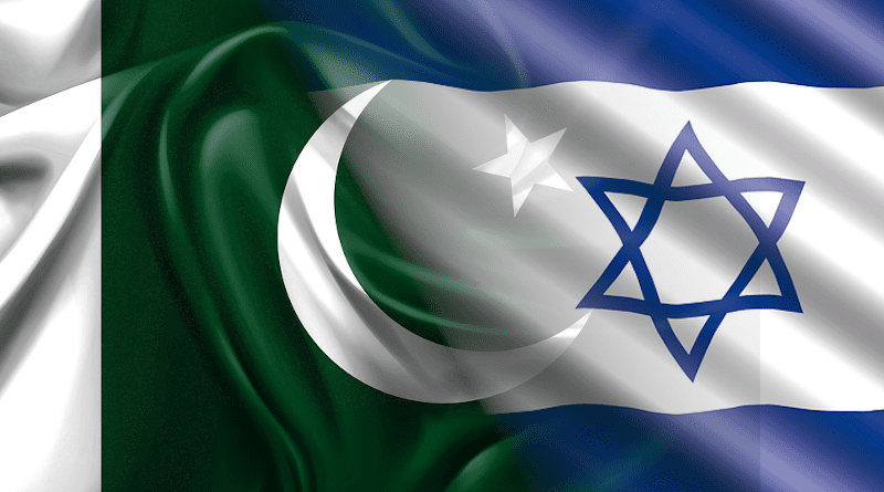Flags of Pakistan and Israel