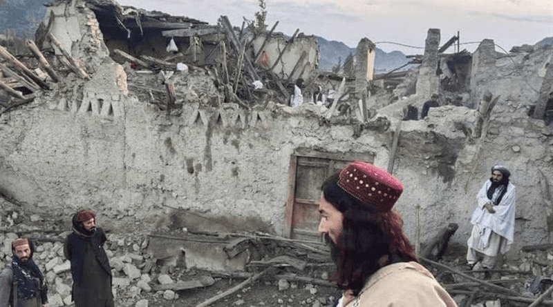 Aftermath of earthquake in Afghanistan. Photo Credit: Tasnim News Agency