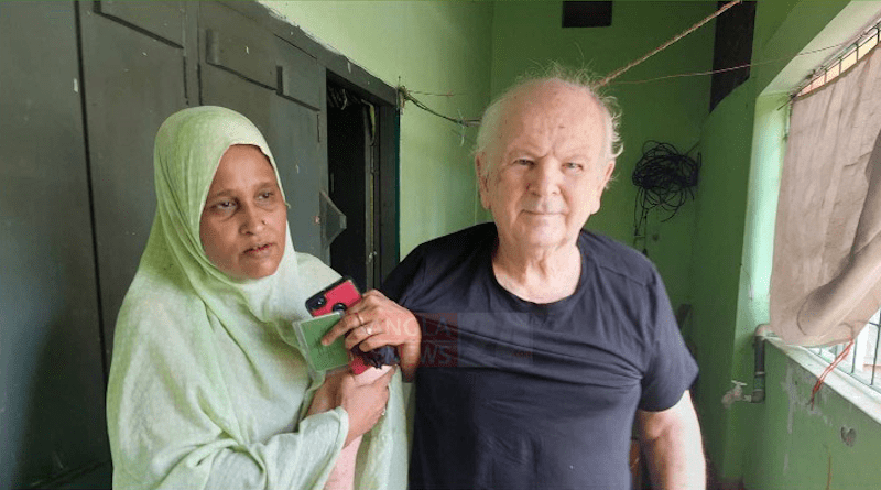 Photo of Malcolm Arnolm and Halima (photo supplied)