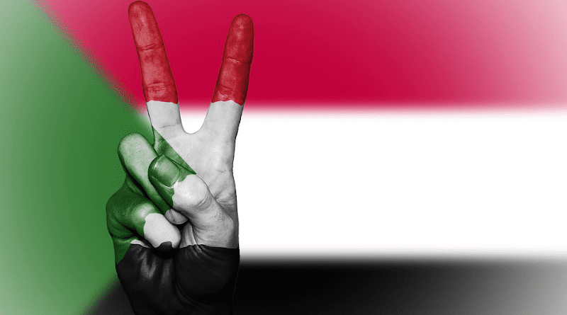 Sudan Peace Hand Nation Background Banner Colors Flag