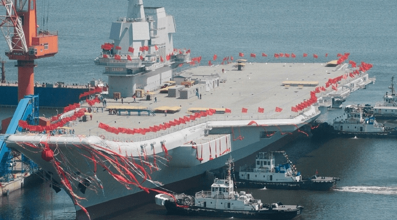 China's Fujian aircraft carrier. Photo Credit: Chinese social media