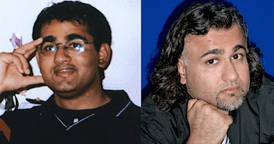 Majid Khan, photographed as a student in 1999, and in recent years at Guantánamo. Photo Credit: Center for Constitutional Rights