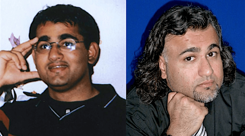 Majid Khan, photographed as a student in 1999, and in recent years at Guantánamo. Photo Credit: Center for Constitutional Rights