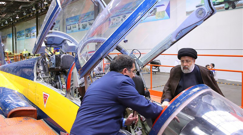 Iranian President Ebrahim Raisi visits Iran Aircraft Manufacturing Industrial Company (HESA). Photo Credit: Tasnim News Agency