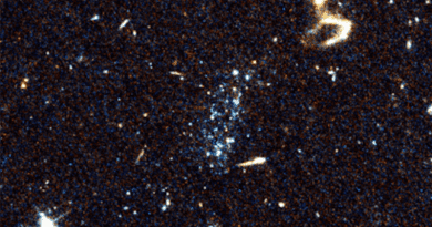UArizona astronomers have identified a new class of star system. The collection of mostly young blue stars are seen here using the Hubble Space Telescope Advanced Camera for Surveys. CREDIT: Michael Jones