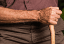 Hand Walking Stick Arm Elderly Old Person Cane Man
